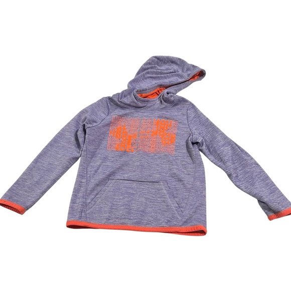 Under Armour Heathered Purple‎ & Orange  ColdGear Hoodie - Youth XS - Picture 1 of 7